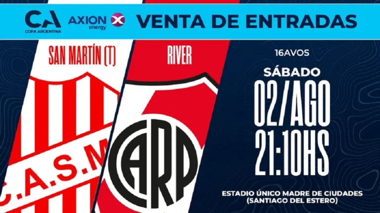 San Martín activó la reserva de entradas para el cruce con River y hubo demoras por la alta demanda