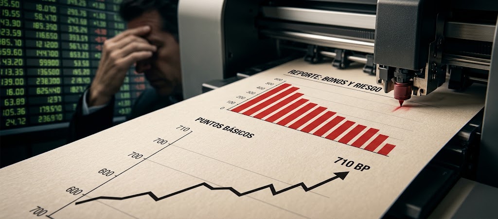 El riesgo país superó los 700 puntos básicos tras una nueva y sostenida caída de los bonos argentinos