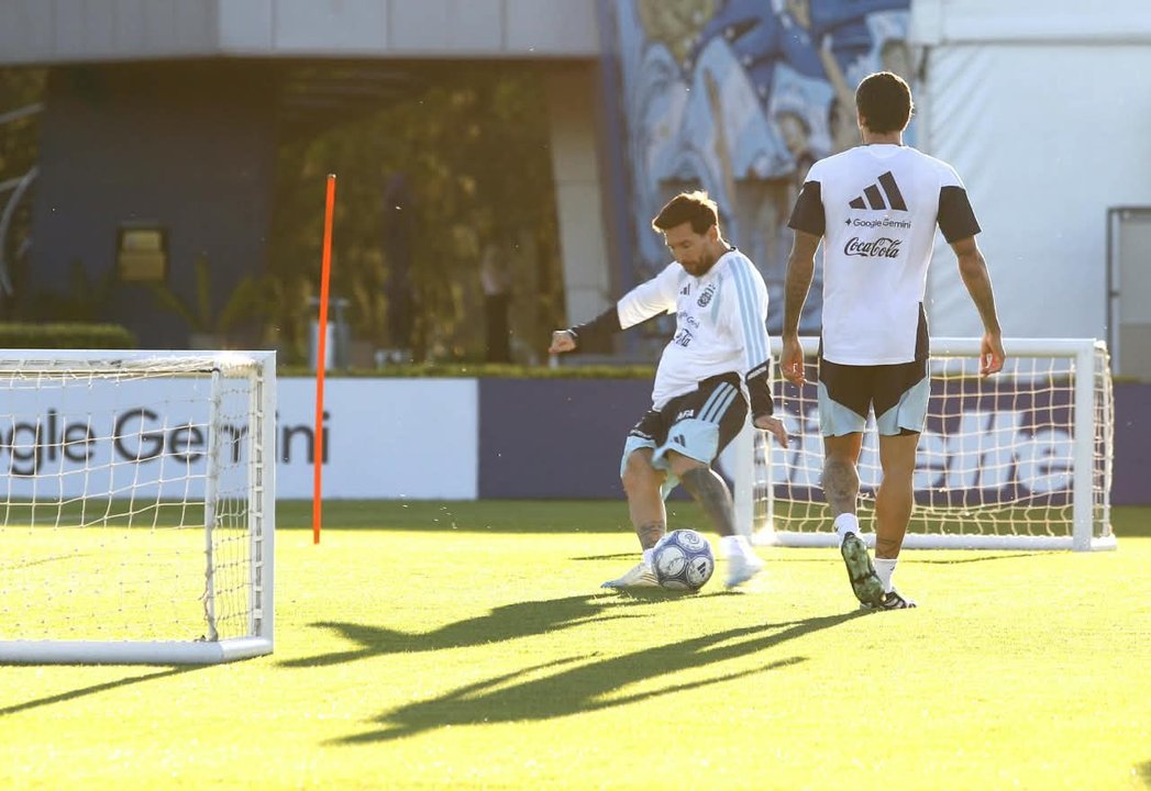 El último entrenamiento de Lionel Messi con la Selección argentina